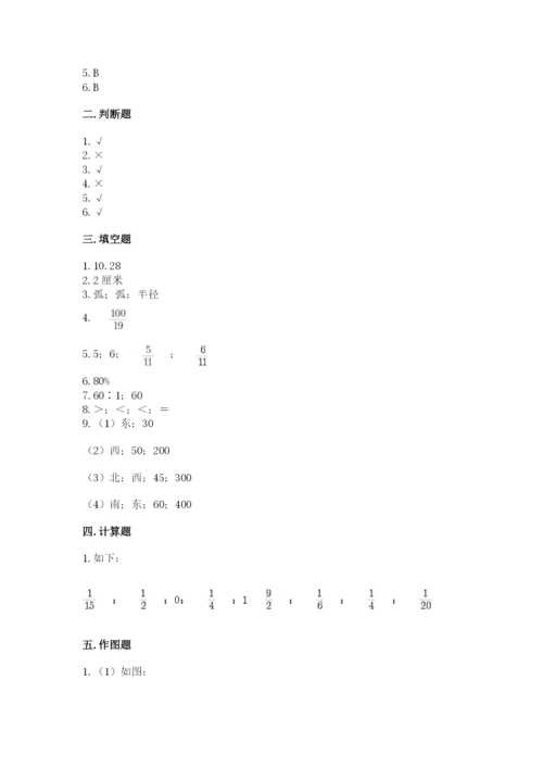小学数学六年级上册期末考试试卷及完整答案（精品）.docx