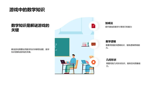 解谜训练数学能力PPT模板