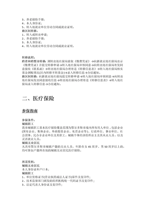 鄂尔多斯市五险一金办事指南.docx
