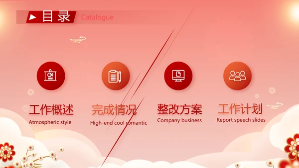 红色喜庆年货节过年礼品PPT动态模板