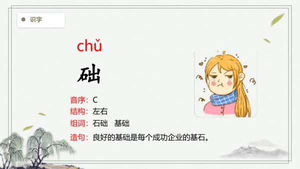 【2024秋季学期教材】语文三上  语文园地四  生字识记课件