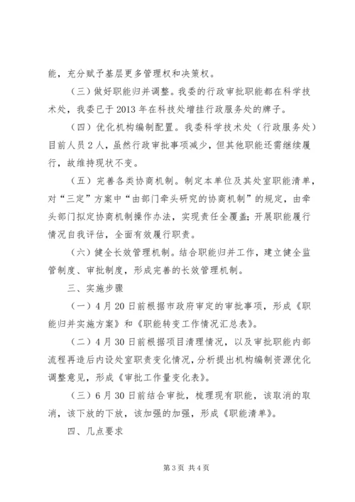 计生委职能归并工作方案.docx