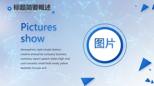 蓝色科技信息化建设工作总结PPT