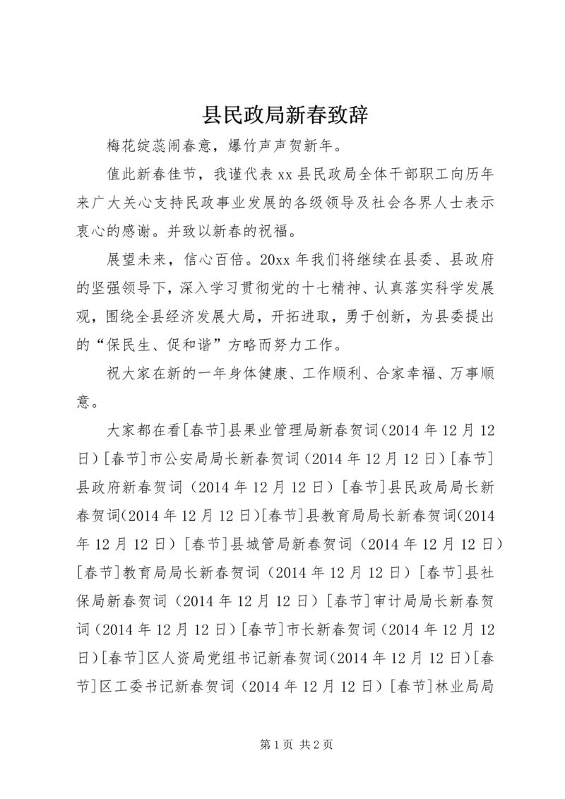 县民政局新春致辞.docx