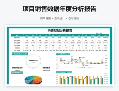 项目销售数据年度分析报告