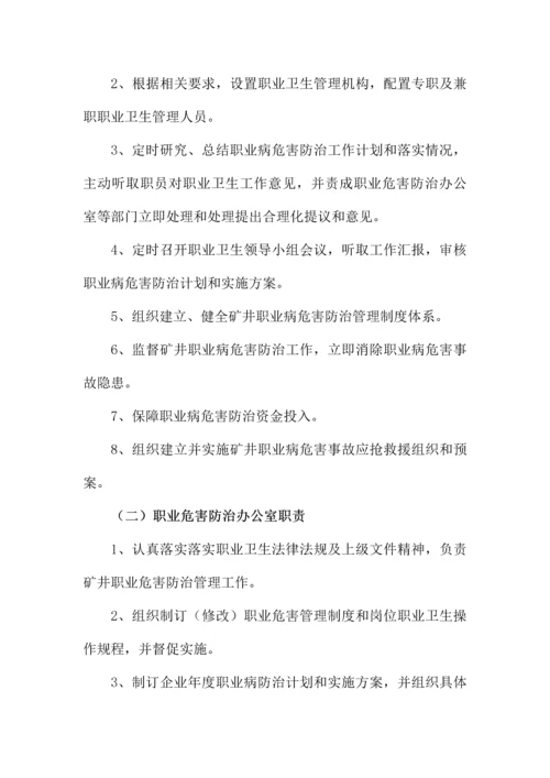 煤矿职业病危害防治管理新规制度汇编.docx