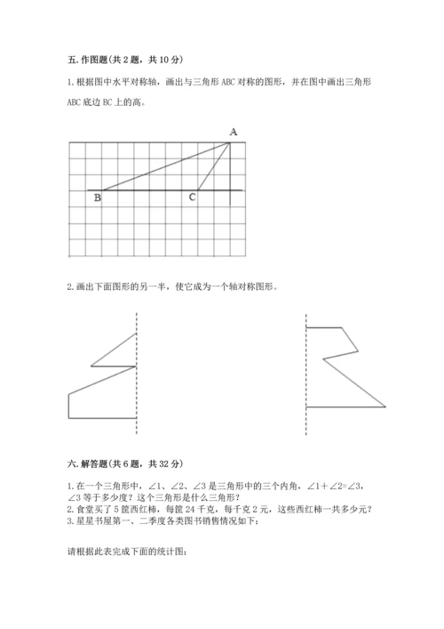小学四年级下册数学期末测试卷及参考答案【完整版】.docx