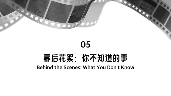 黑白简约导演个人职业介绍PPT模板