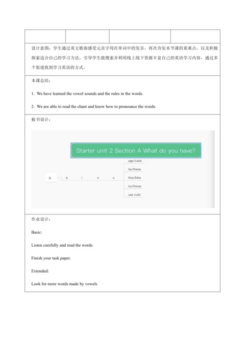 Starter Unit 2 Keep Tidy（大单元教学设计）-2024-2025学年人教版（2