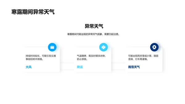 寒露天气预警讲解PPT模板