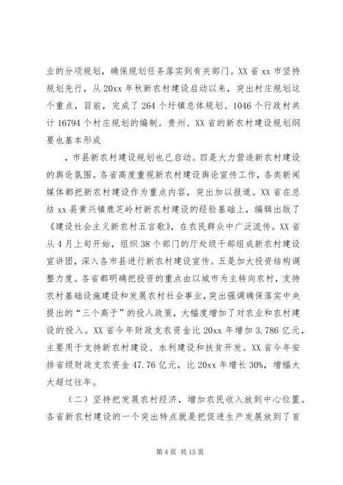 四川、贵州、湖南、江西、XX省社会主义新农村建设学习考察报告 (2).docx