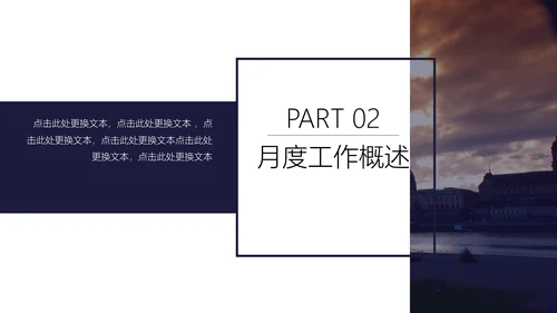 商业月度计划总结汇报通用PPT模板