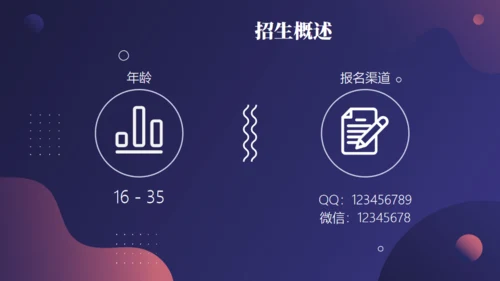 培训班招生简介通用PPT模板