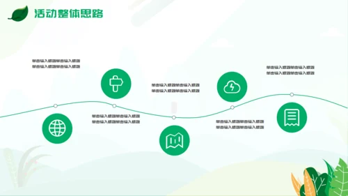 植树节活动策方案通用PPT模板