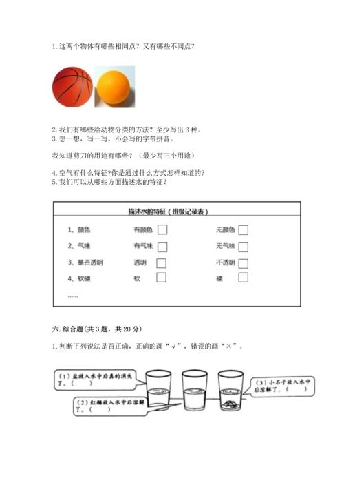 教科版一年级下册科学期末测试卷精品（巩固）.docx