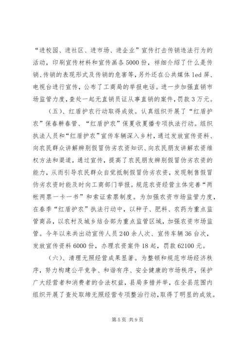 县工商局工作报告.docx