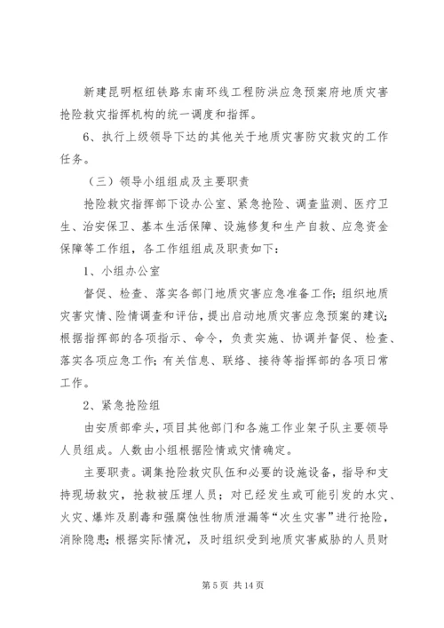 防地质灾害应急预案[五篇范文].docx