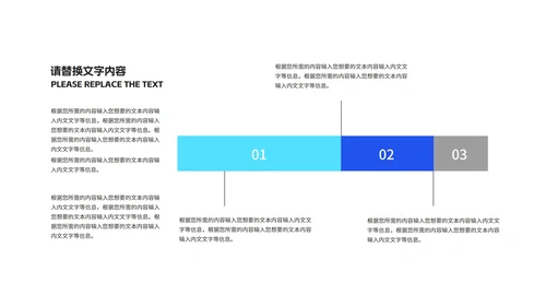 蓝色商务几何风渐变年度述职汇报PPT模板