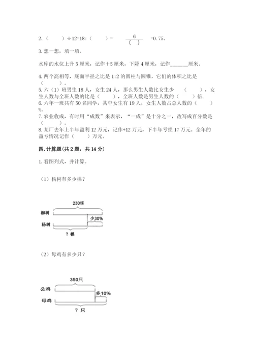 北京版六年级下册数学期末测试卷（a卷）.docx