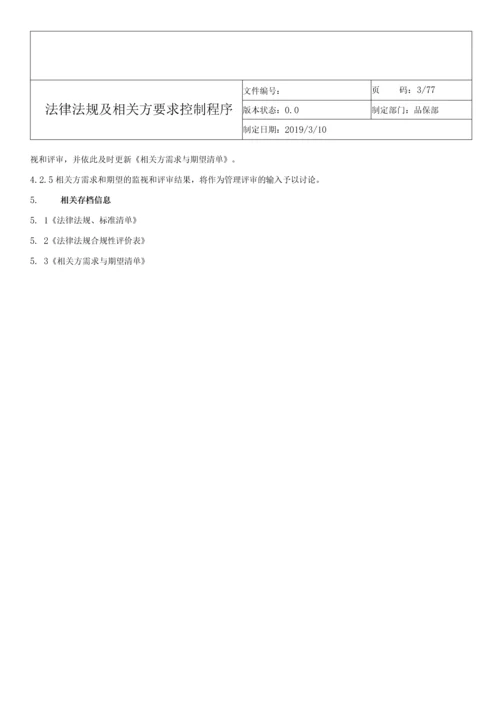 ISO-22301业务连续性管理体系程序文件全套.docx