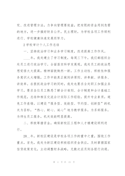 学校审计个人工作总结范本5篇.docx