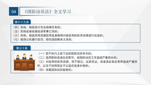 2024年中华人民共和国国防动员法全文解读学习PPT