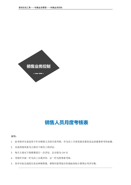 销售人员月度考核表（示例）.doc.docx