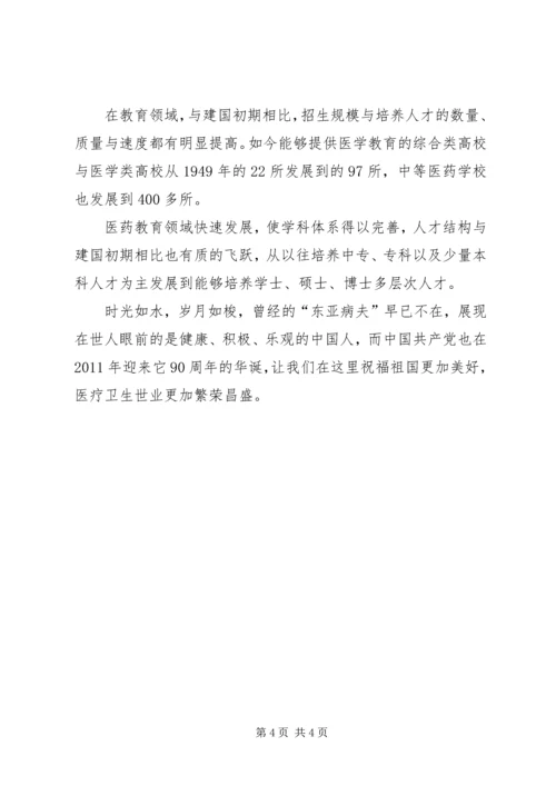 庆祝建党九十周年征文：医院卫生事业取得的成就.docx