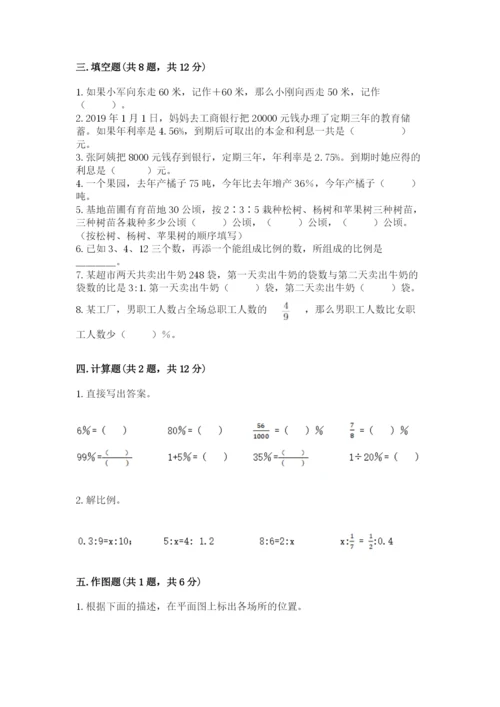 小学六年级下册数学期末卷及参考答案（研优卷）.docx