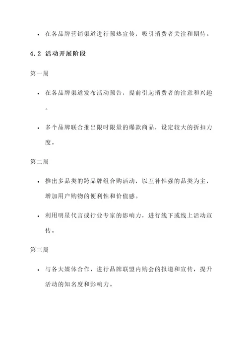 品牌联盟内购会方案