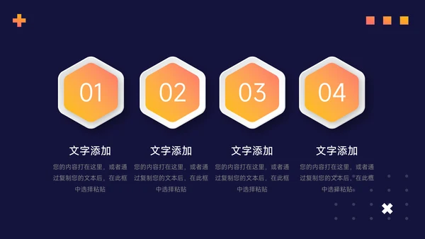 橙色系潮流暗色主题工作报告PPT