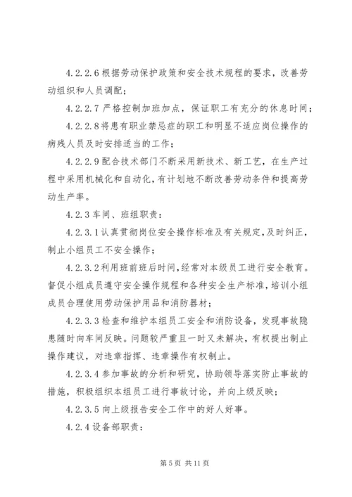 安全生产责任制清单及详细内容 (4).docx