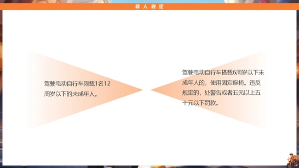 电动车快递小哥交通安全管理通用PPT模板