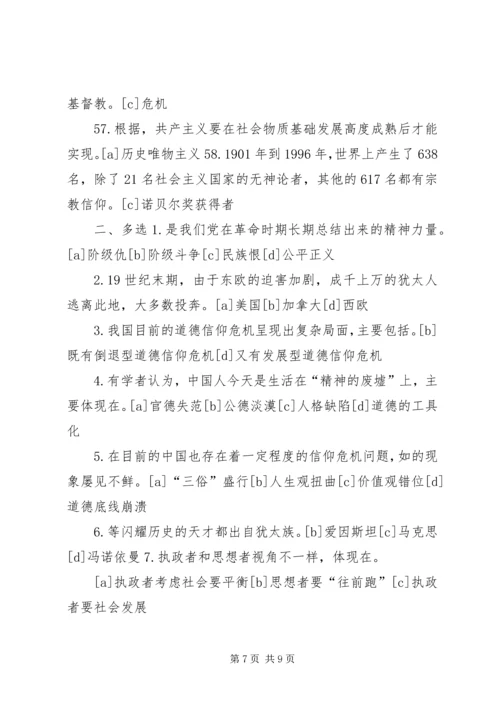 共产主义的信仰问卷调查 (3).docx