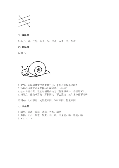 教科版一年级下册科学期末测试卷含答案【实用】.docx