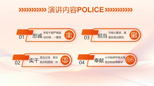 红色大气公安人民警察工作总结PPT