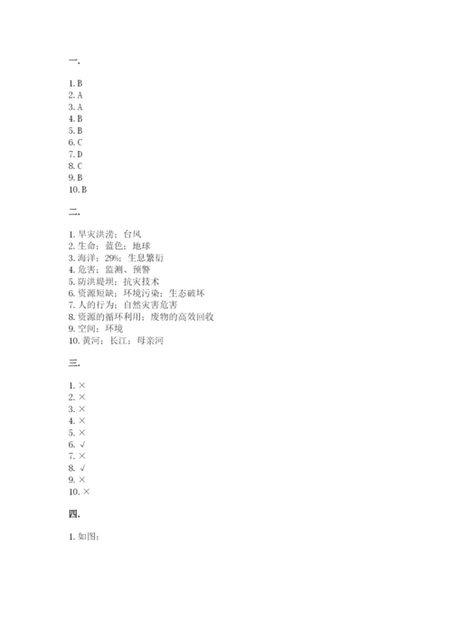 六年级下册道德与法治第二单元《爱护地球 共同责任》测试卷精品（考点梳理）.docx