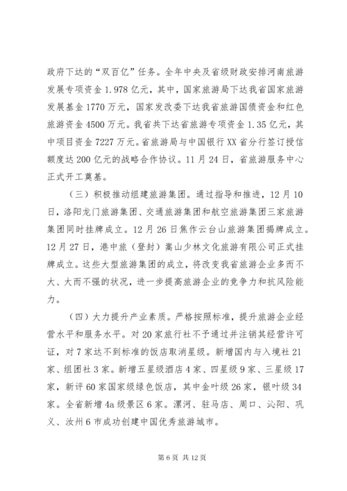 在旅游局长工作会议上的致辞.docx