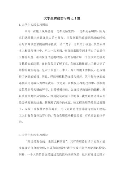 大学生实践实习周记5篇.docx