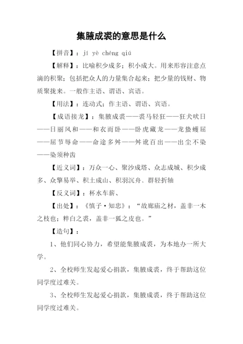 集腋成裘的意思是什么.docx