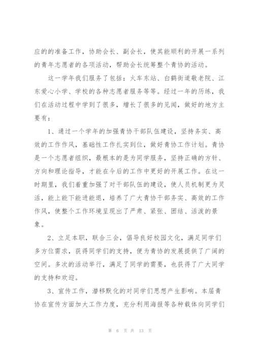 青年志愿者工作总结5篇.docx