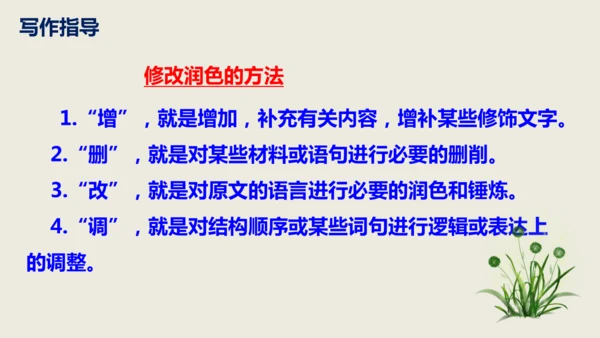 部编版语文九年级下册第四单元写作《修改润色》同步课件