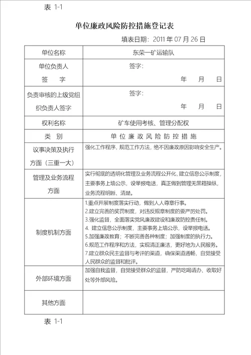 廉政风险防控机制建设防控措施阶段工作方案