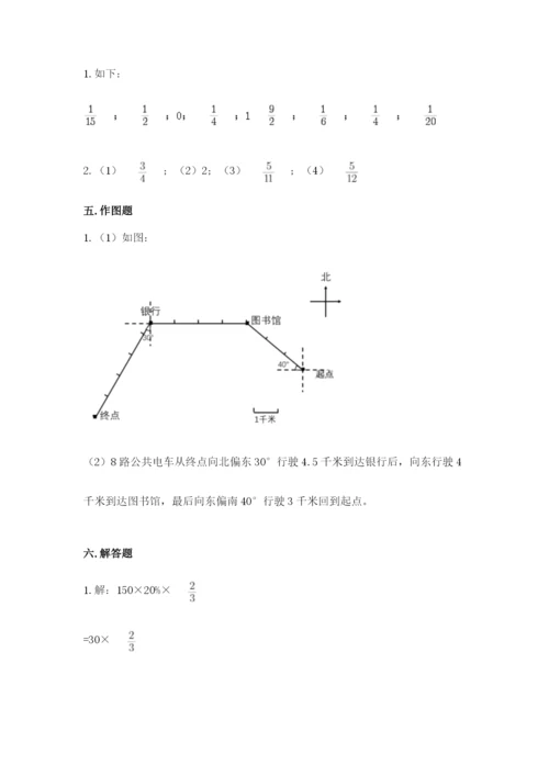 人教版六年级上册数学期末测试卷（能力提升）word版.docx