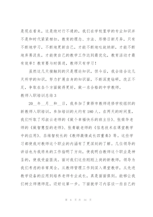 教师入职培训总结.docx