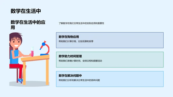 四年级数学教学PPT模板