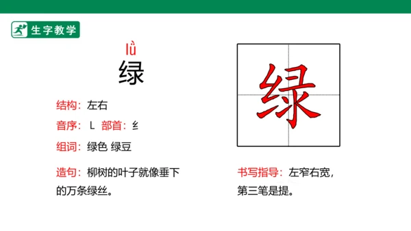 1 古诗二首 生字动画课件