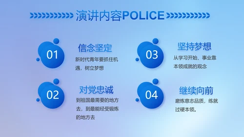 忠诚正义秉公执法公安警察动态PPT