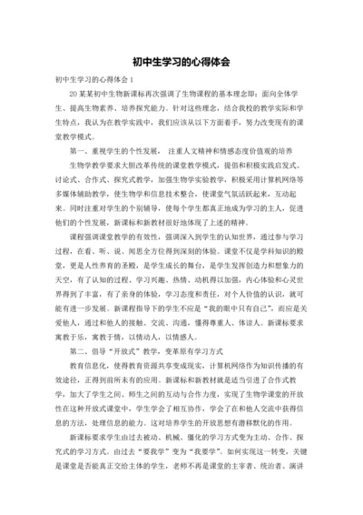 初中生学习的心得体会.docx