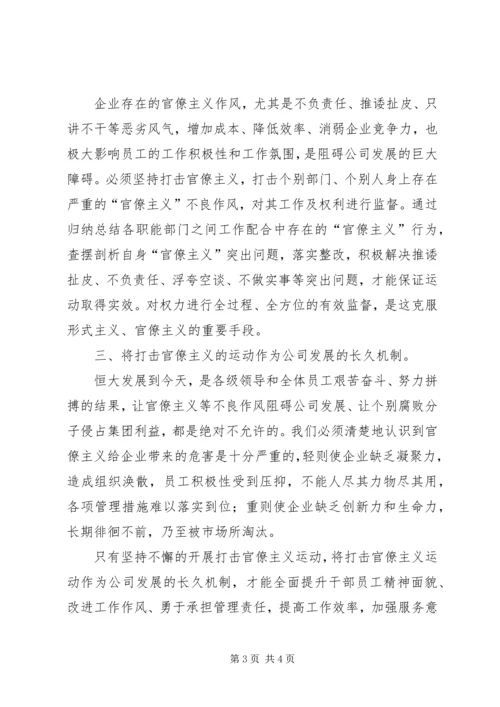 学习“打击官僚主义”运动的心得体会_1 (2).docx